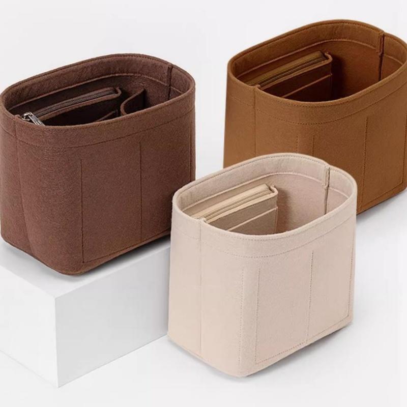 Backpack Insert Organizer - กระเป๋าจัดระเบียบแบบหลายช่องทำจากผ้าสักหลาด สำหรับใส่ในกระเป๋าถือ กระเป๋าเป้สะพายหลัง หรือกระเป๋าอื่นๆ แบบพกพา