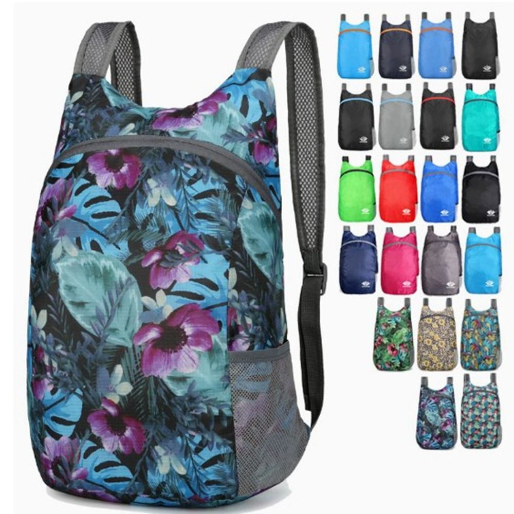Foldable Backpack Small - กระเป๋าพับได้น้ำหนักเบาแบบนาโนสำหรับกิจกรรมกลางแจ้ง กระเป๋าเป้สะพายหลังแบบพับเก็บได้ กระเป๋าเดินทาง กระเป๋าเป้สำหรับผู้ชายและผู้หญิง