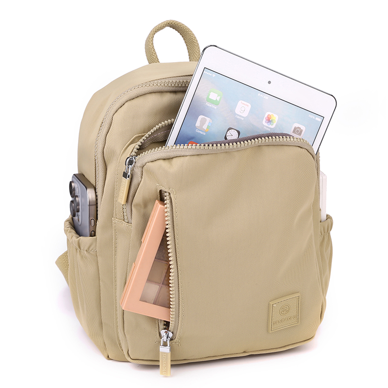 Fashion Backpack Women - กระเป๋าเป้สะพายหลังกันน้ำสำหรับผู้หญิงเดินทางกระเป๋าสะพายไหล่เดียวกระเป๋าเป้สะพายหลังลำลองนักออกแบบน้ำหนักเบาขนาดเล็กนุ่มป้องกันการโจรกรรม SAC Luxe Femme