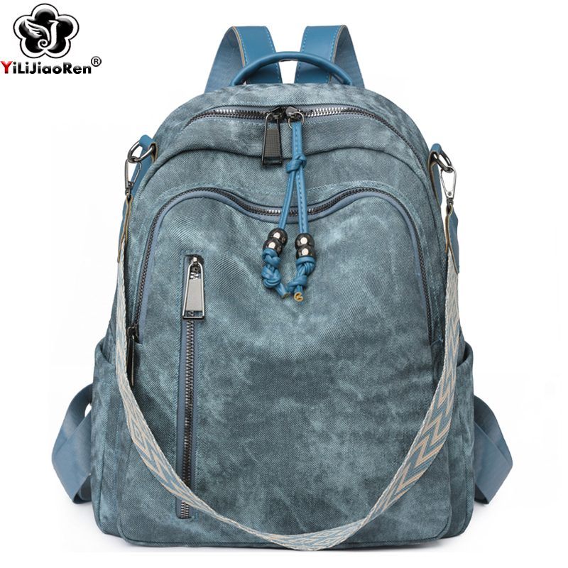 Fashion Backpack Women - แฟชั่นกระเป๋าเป้สะพายหลังผู้หญิงคุณภาพสูง Pu หนัง Daypack สุภาพสตรีไหล่กระเป๋าขนาดใหญ่ความจุกระเป๋าเป้สะพายหลังสําหรับกระเป๋าโรงเรียนหญิง