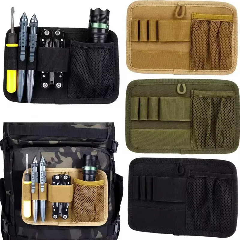 Backpack Insert Organizer - แผงจัดระเบียบแบบโมดูลาร์พร้อมแถบตีนตุ๊กแก - กระเป๋าแยกส่วนภายในสำหรับกระเป๋าเป้ เสื้อกั๊ก อุปกรณ์ล่าสัตว์ เครื่องมือและอุปกรณ์อเนกประสงค์