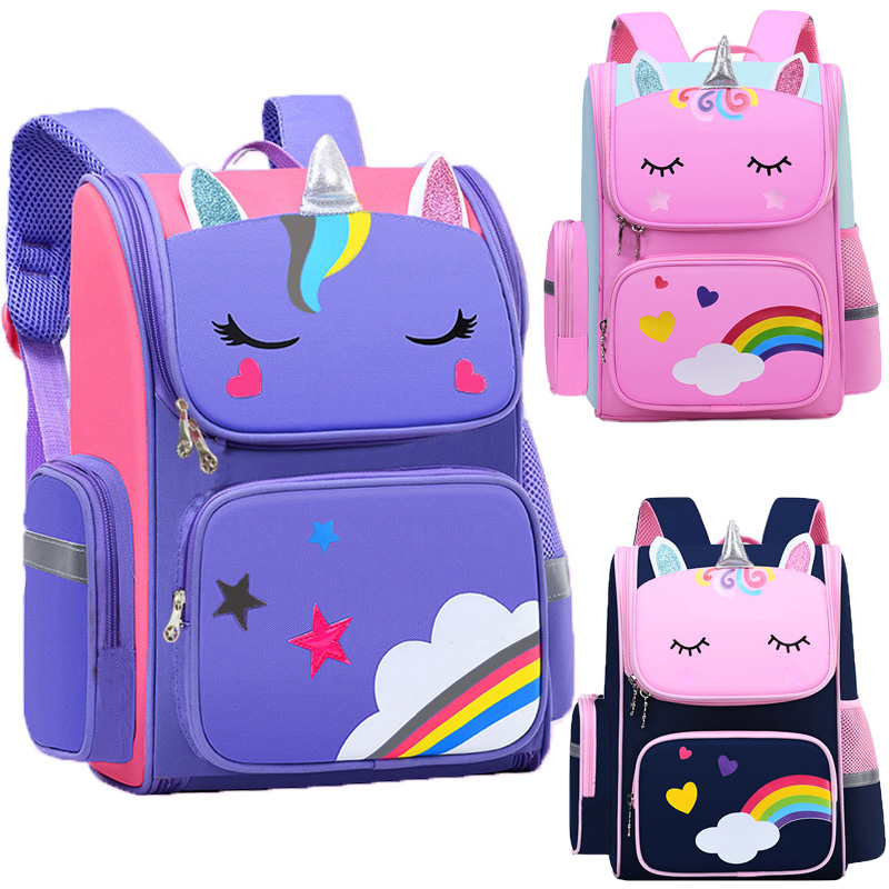 School Backpack Teen - กระเป๋าเป้สะพายหลังเด็กสําหรับสาวยูนิคอร์นเด็ก Bookbag Rainbow Eyes กระเป๋านักเรียนสาววัยรุ่นกระเป๋าเป้สะพายหลังสําหรับเดินทางกันน้ํา Mochilas
