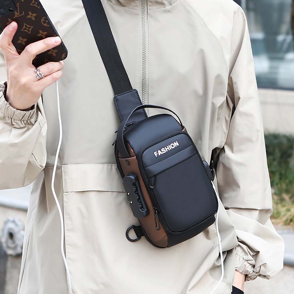 กระเป๋าสะพายข้างผู้ชายแบบมีช่อ - Sling Backpack Shoulder บทวิจารณ์และราคา