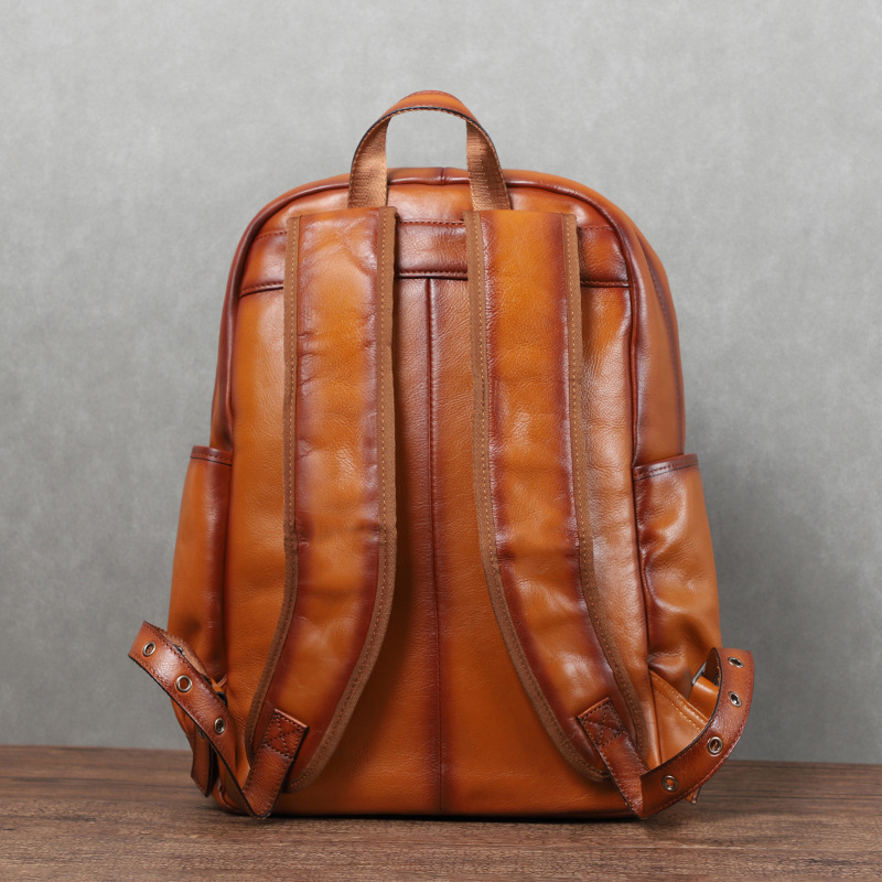 YETTIES กระเป๋าเป้หนังแท้สำหรั - Leather Backpack Vintage บทวิจารณ์และราคา