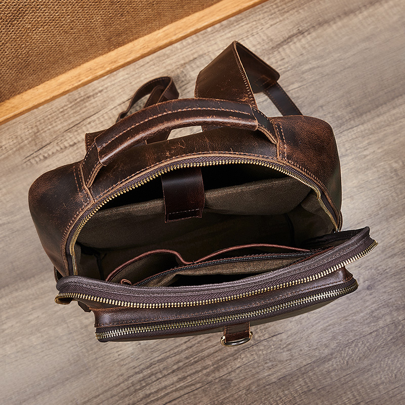 กระเป๋าเป้สะพายหลังหนังแท้เคลื - Leather Backpack Vintage บทวิจารณ์และราคา