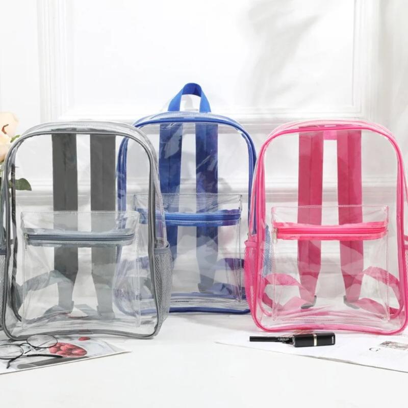 กระเป๋าเป้สะพายหลัง PVC โปร่งใ - Canvas Backpack Casual บทวิจารณ์และราคา