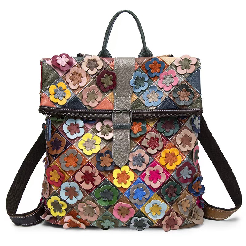 กระเป๋าเป้สะพายหลังหนังแท้สไตล - Fashion Backpack Women บทวิจารณ์และราคา