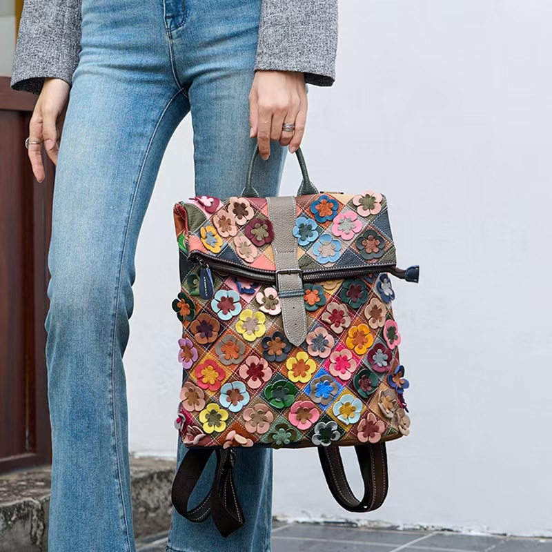 กระเป๋าเป้สะพายหลังหนังแท้สไตล - Fashion Backpack Women บทวิจารณ์และราคา