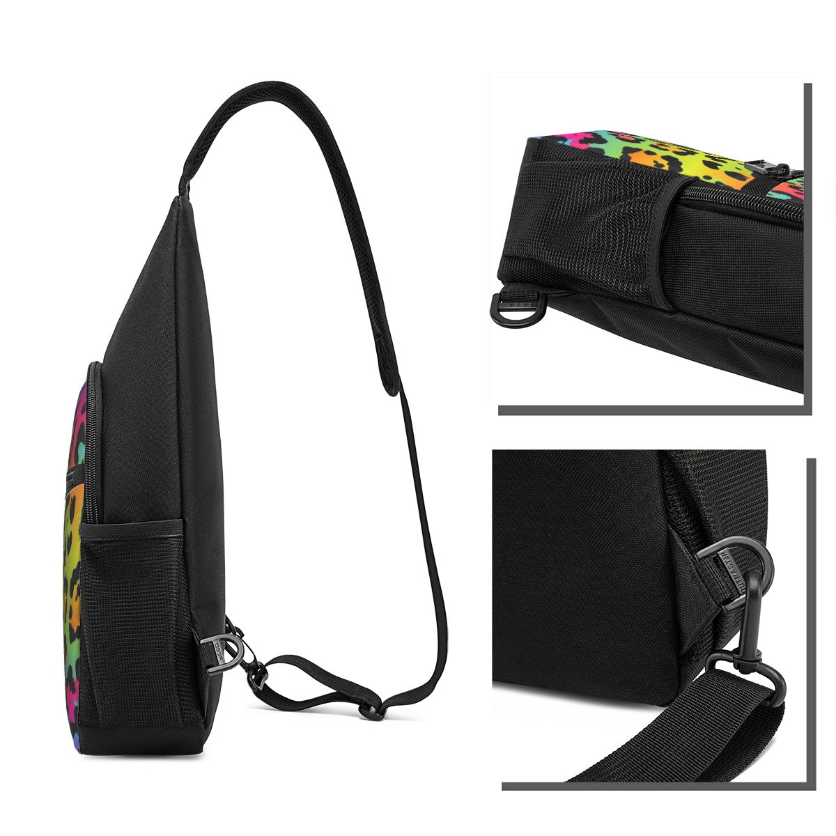 กระเป๋าคาดหน้าอกพิมพ์ลายเสือดา - Sling Backpack Shoulder บทวิจารณ์และราคา