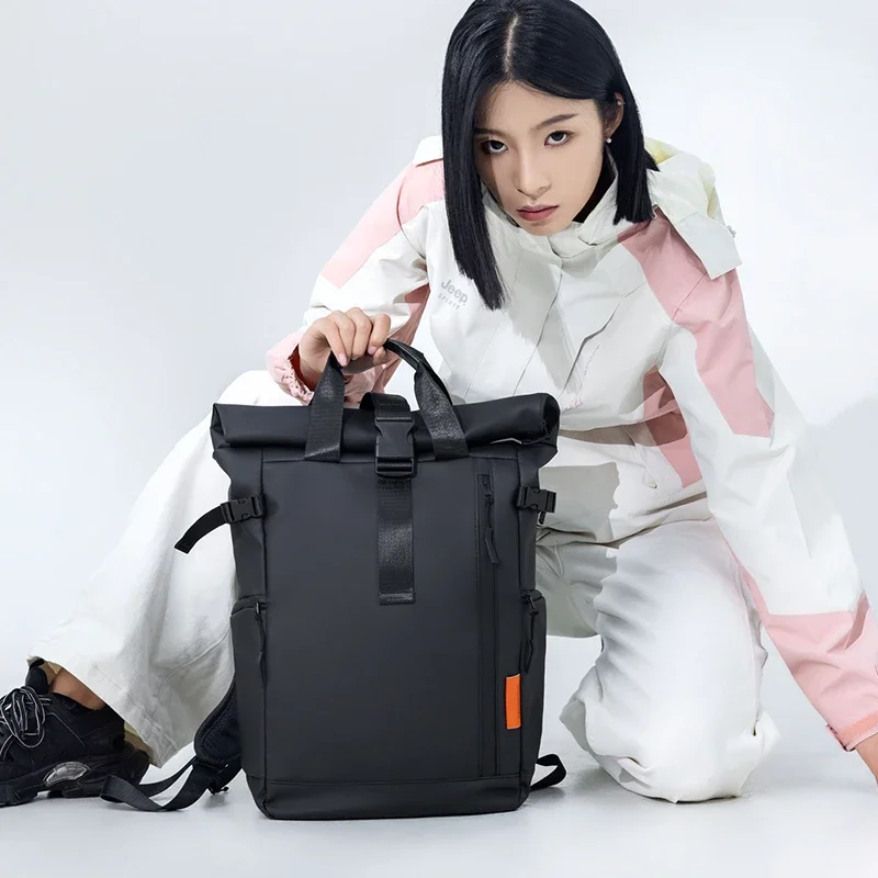 กระเป๋าเป้สะพายหลังกันน้ำขนาดใ - Canvas Backpack Casual บทวิจารณ์และราคา