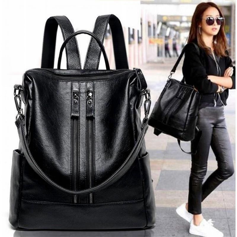 กระเป๋าเป้สะพายหลังหนังนิ่มสำห - Canvas Backpack Casual บทวิจารณ์และราคา