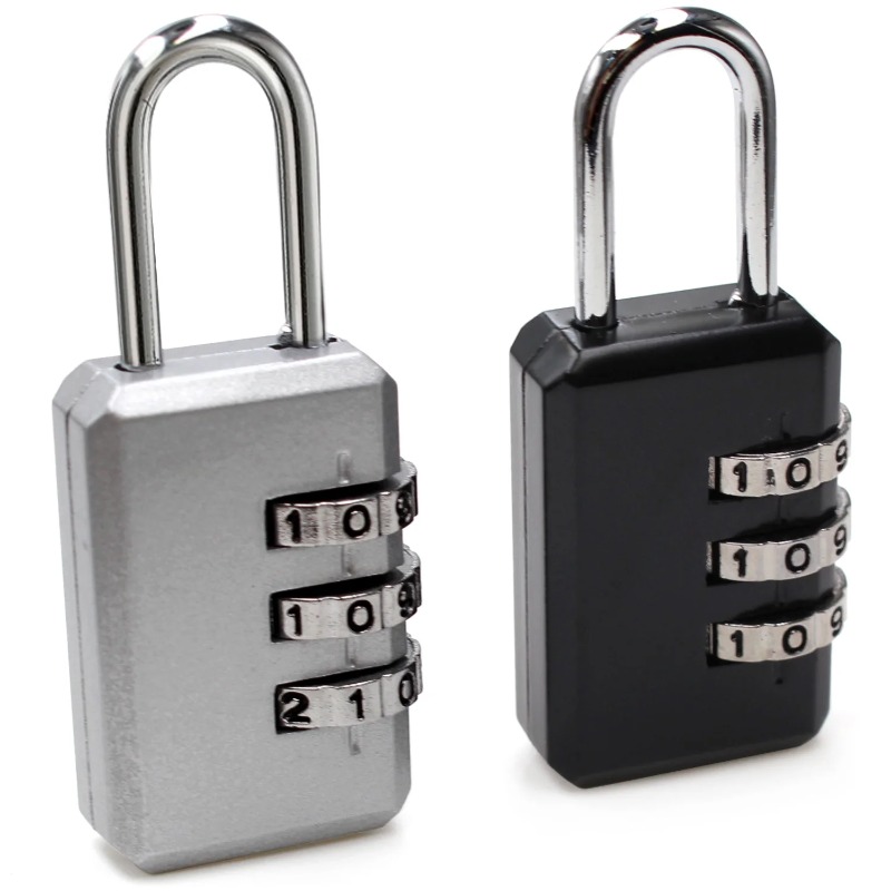 กุญแจรหัสแบบหมุน 3 หลัก ขนาดเล - Backpack Lock Combo บทวิจารณ์และราคา