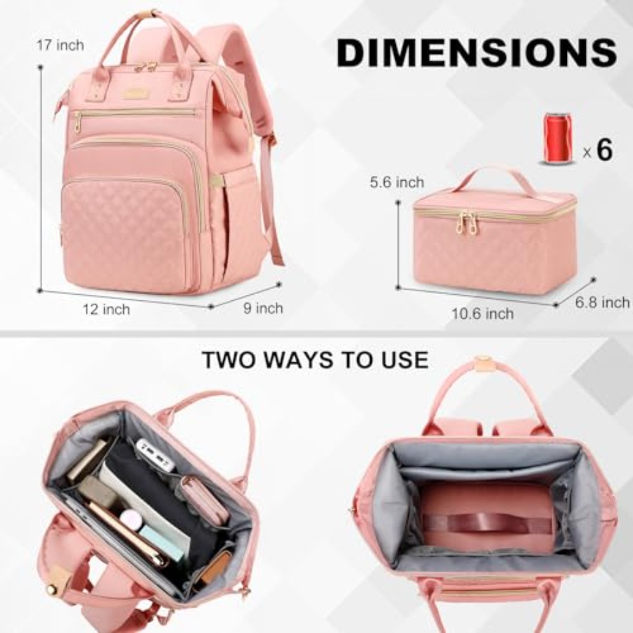 กระเป๋าเป้สะพายหลังสำหรับผู้หญ - Laptop Backpack 15.6 บทวิจารณ์และราคา