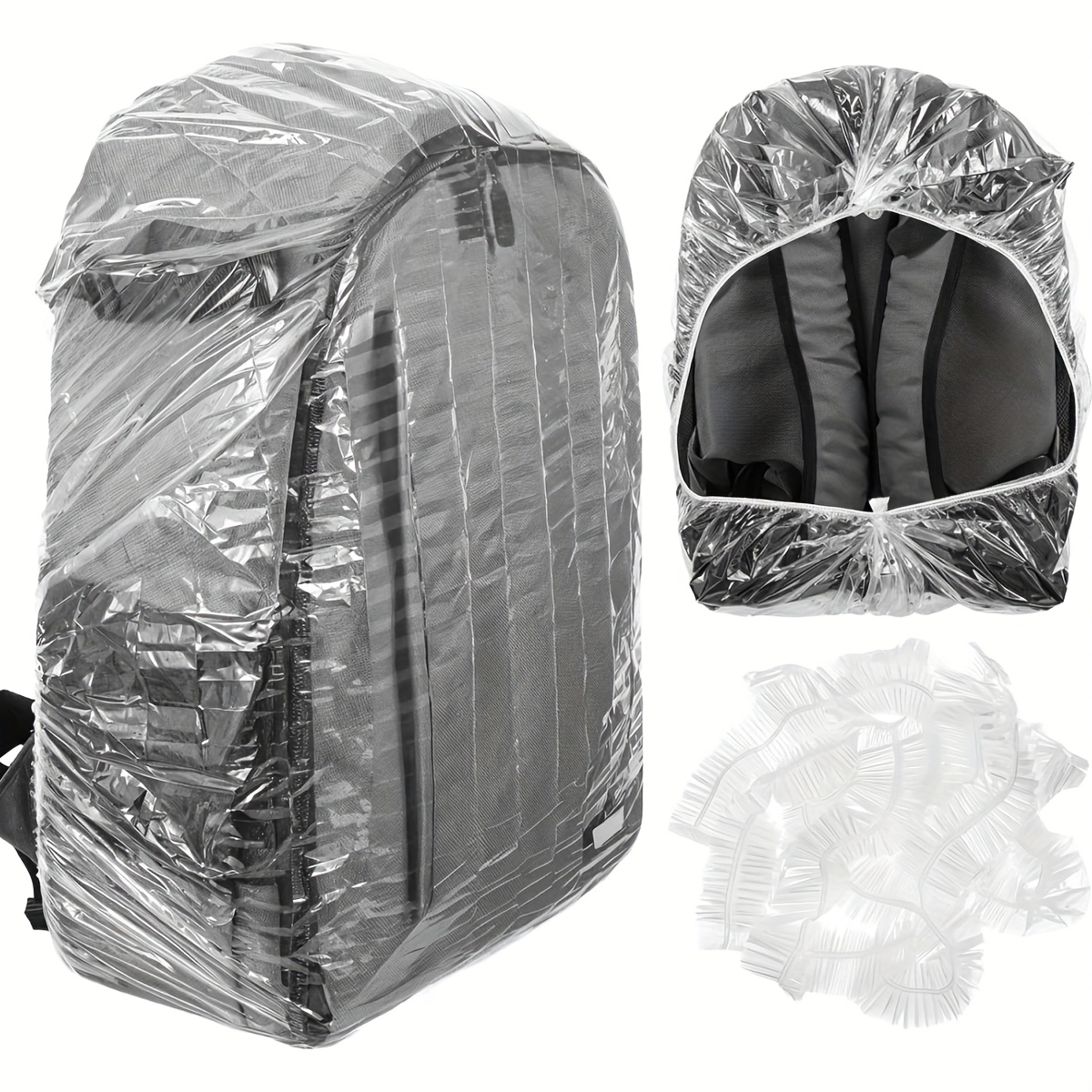 10 ชิ้น ผ้าคลุมกันฝนแบบยืดหยุ่ - Rain Cover Backpack บทวิจารณ์และราคา