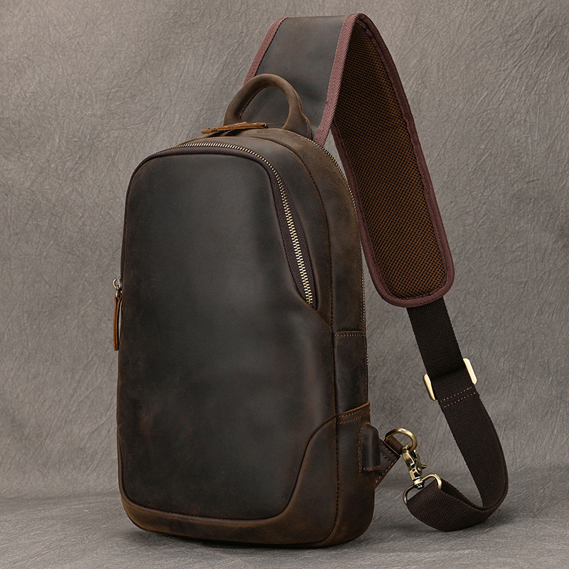 กระเป๋าเป้สะพายไหล่ข้างเดียวสำ - Leather Backpack Vintage บทวิจารณ์และราคา