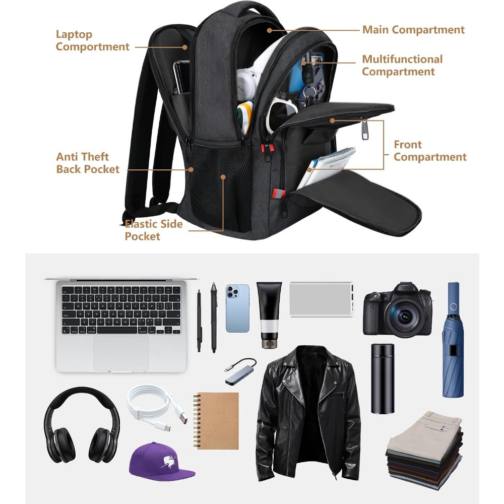 กระเป๋าเป้สะพายหลังสำหรับวัยรุ - Laptop Backpack 15.6 บทวิจารณ์และราคา