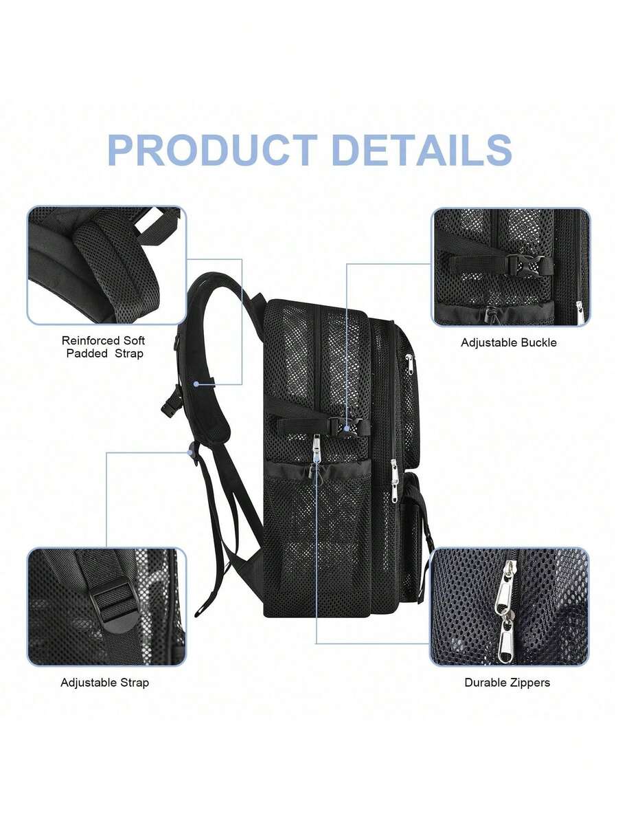 กระเป๋าเป้ตาข่าย 36 ลิตร ขนาดใ - Canvas Backpack Casual บทวิจารณ์และราคา