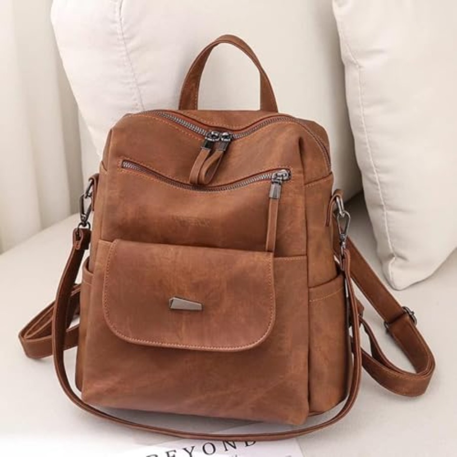 กระเป๋าเป้สะพายหลังหนัง PU สำห - Fashion Backpack Women บทวิจารณ์และราคา